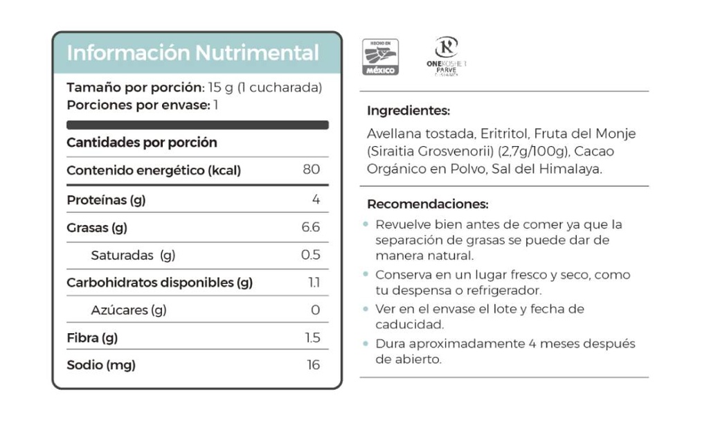 Sachet 15g de Avellana IN