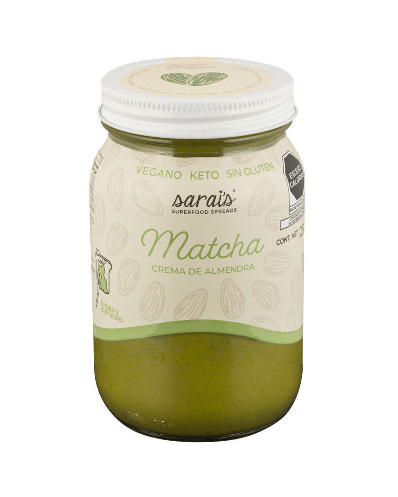 Crema de Almendra con Matcha 230g