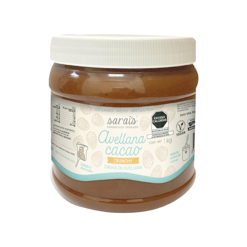 Crema de Avellana Cacao Crunchy 1kg