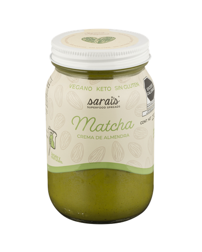 [PT-CMT-003] Crema de Almendra con Matcha 230g